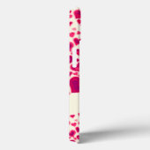 Herzmuster heißen Rosa und Creme mit Namen Case-Mate iPhone Hülle (Rückseite / Rechts)