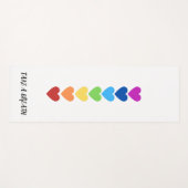 Herzmuster in sieben Chakras-Farben Yogamatte (Vorderseite (Horizontal))