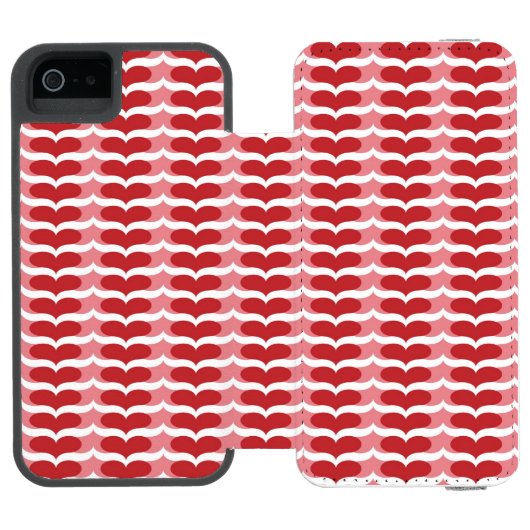 Herzmuster Incipio iPhone Geldbeutel-Hülle (Folio Geöffnet)