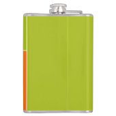 Herzmuster individuelle Flasche mit Monogramm Flachmann (Rückseite)