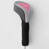 Herzmuster individuelle Monogramm-Putter-Abdeckung Golf Headcover (angewinkelt)