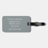 Herzmuster individueller Gepäckanhänger (Rückseite horizontal)