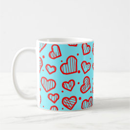 Herzmuster - Inspiriert vom Valentinstag Kaffeetasse