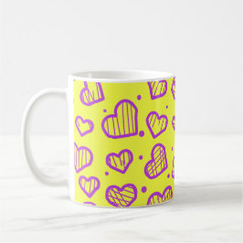 Herzmuster - Inspiriert vom Valentinstag Kaffeetasse
