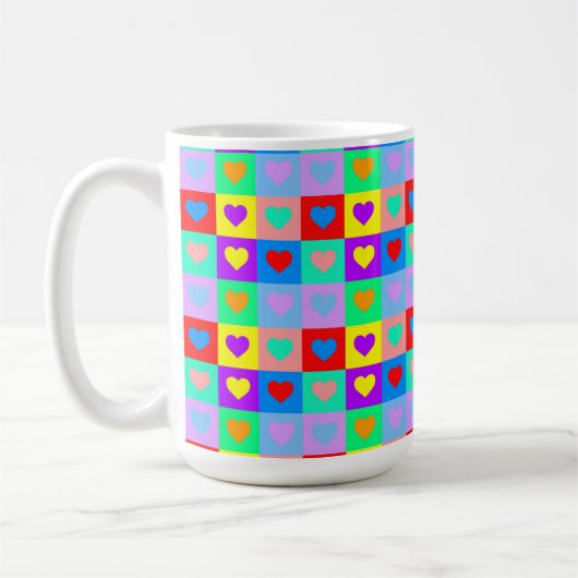 Herzmuster Kaffeetasse (Links)