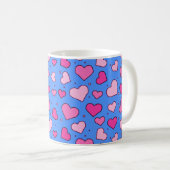 Herzmuster Kaffeetasse (VorderseiteRechts)