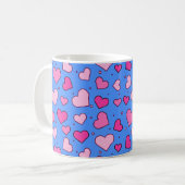 Herzmuster Kaffeetasse (Vorderseite Links)