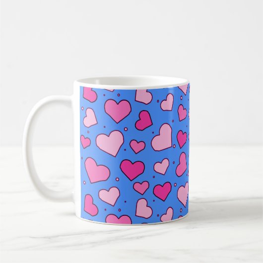 Herzmuster Kaffeetasse (Links)