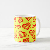 Herzmuster Kaffeetasse (VorderseiteRechts)