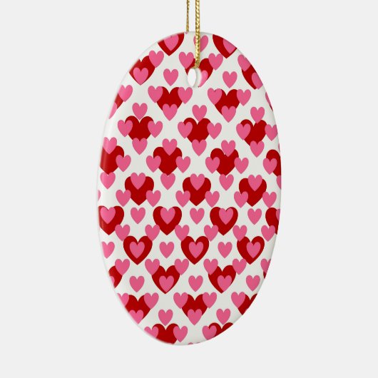 Herzmuster Keramik Ornament (Rechts)