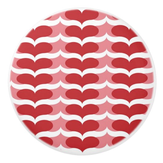 Herzmuster Keramikknauf (Vorderseite)