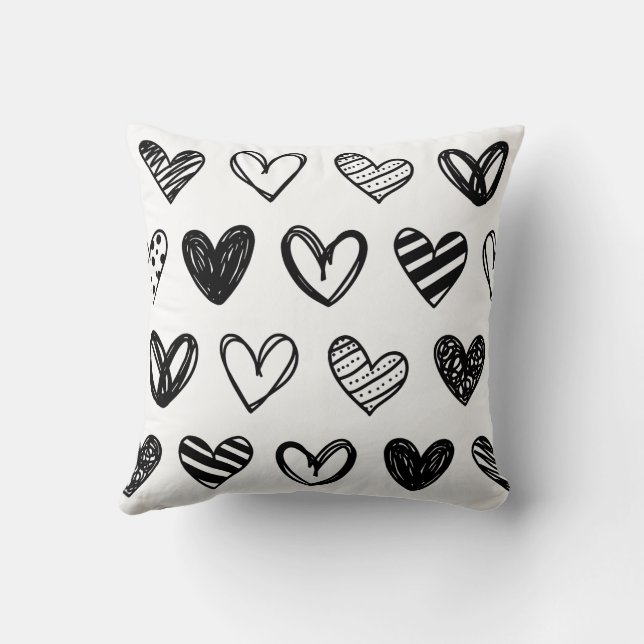 Herzmuster Kissen (Rückseite)