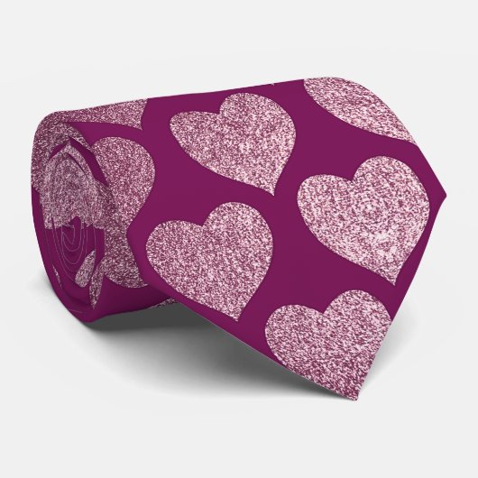 Herzmuster Krawatte (Gerollt)