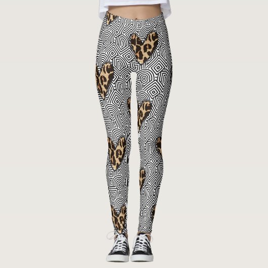 HERZMUSTER LEGGINGS (Vorderseite)