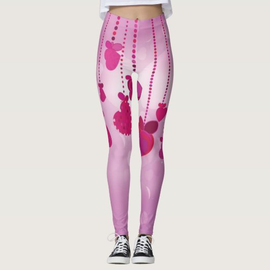 Herzmuster Leggings (Vorderseite)