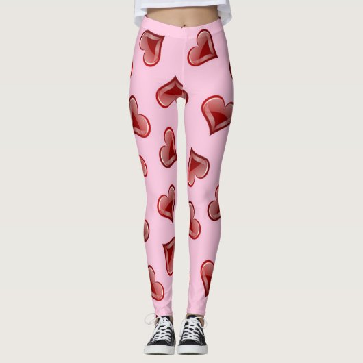 Herzmuster Leggings (Vorderseite)