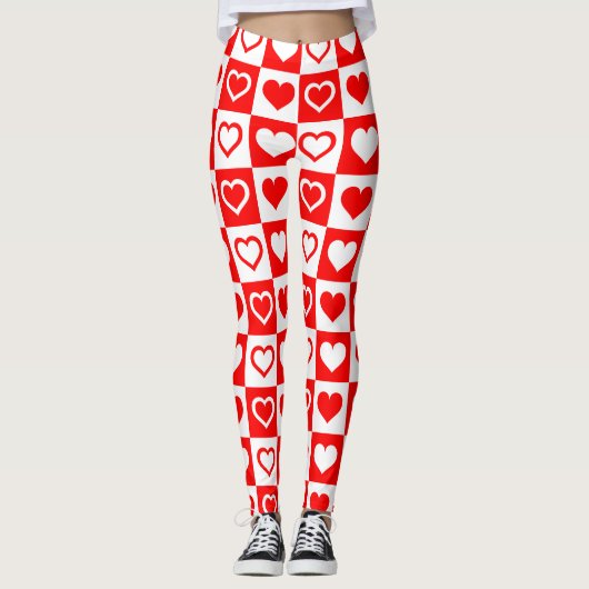 Herzmuster Leggings (Vorderseite)