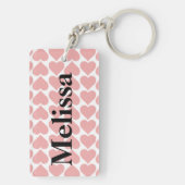 Herzmuster-Liebe des Unicorn Schlüsselkette der Schlüsselanhänger (Rückseite)