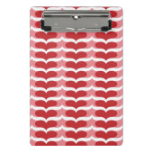 Herzmuster Mini Klemmbrett (Vorderseite)