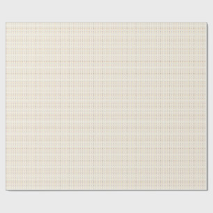 Herzmuster mit orangefarbenen und braunen Herzen Geschenkpapier