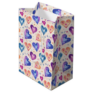 Herzmuster Mittlere Geschenktüte