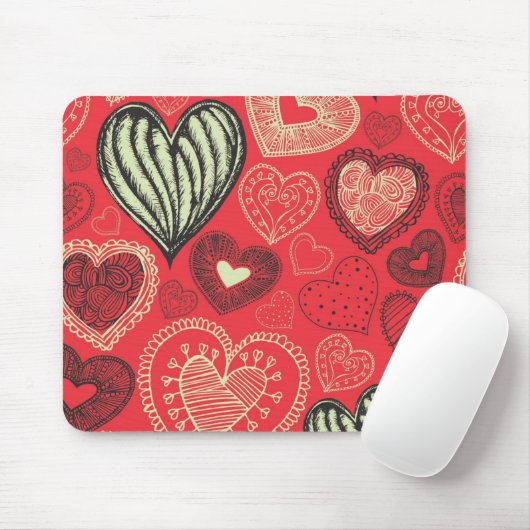 Herzmuster Mousepad (Mit Mouse)