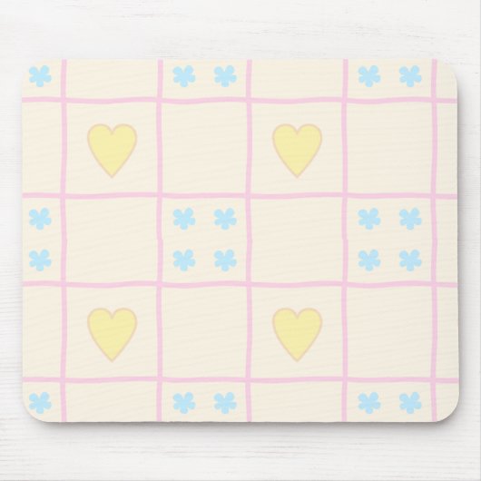 Herzmuster Mousepad (Vorne)
