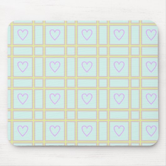 Herzmuster Mousepad (Vorne)