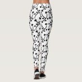 Herzmuster Nahtloses Design Leggings (Rückseite)