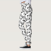 Herzmuster Nahtloses Design Leggings (Links)