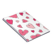 Herzmuster Notizblock (Rechte Seite)