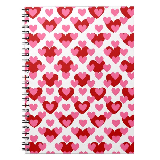 Herzmuster Notizblock (Vorderseite)