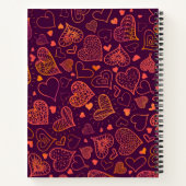 Herzmuster Notizblock (Rückseite)