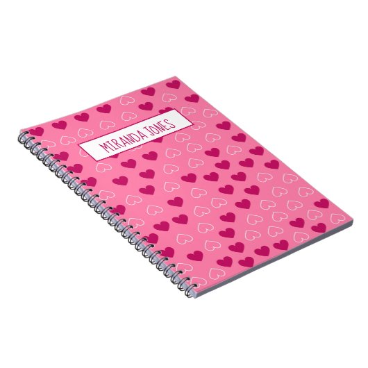 Herzmuster Notizblock (Rechte Seite)