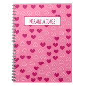 Herzmuster Notizblock (Vorderseite)
