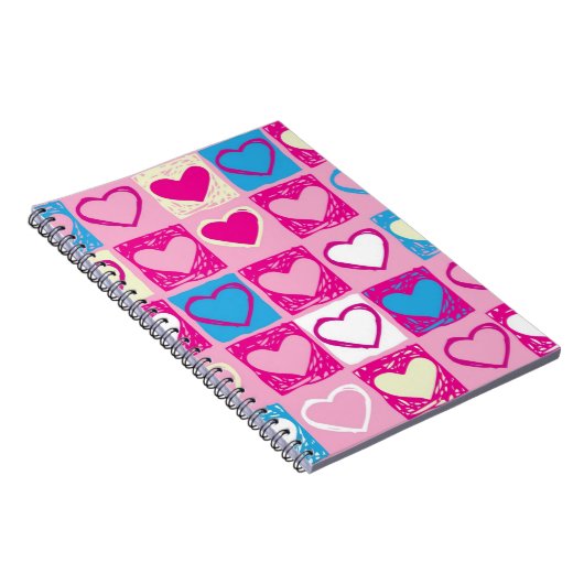 Herzmuster Notizblock (Rechte Seite)