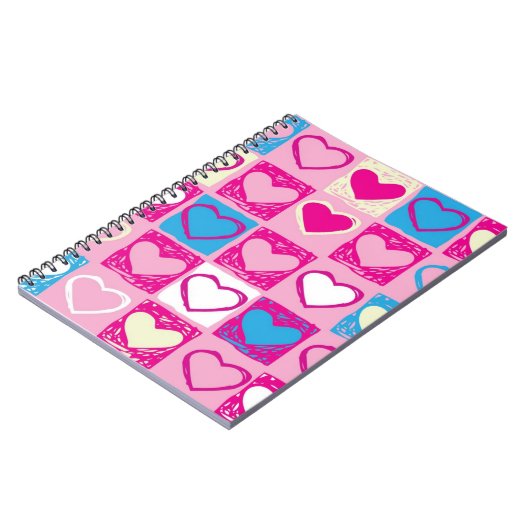 Herzmuster Notizblock (Linke Seite)