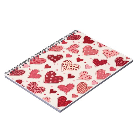 Herzmuster Notizblock (Linke Seite)