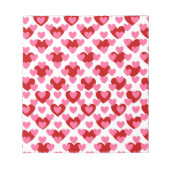 Herzmuster Notizblock (Vorderseite)