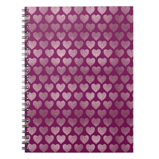 Herzmuster Notizblock (Vorderseite)