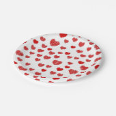 Herzmuster Pappteller (Schrägansicht)