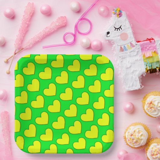 Herzmuster Pappteller (Party)