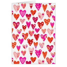 Herzmuster Pink Red Valentines
