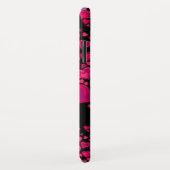 Herzmuster-Pink- und -SCHWARZgewohnheitsfall Case-Mate iPhone Hülle (Hinten/Rechts)