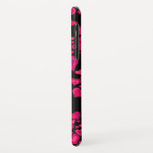 Herzmuster-Pink- und -SCHWARZgewohnheitsfall Case-Mate iPhone Hülle (Hinten/Links)