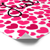 Herzmuster-Plakat Poster (Ecke)