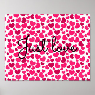 Herzmuster-Plakat Poster