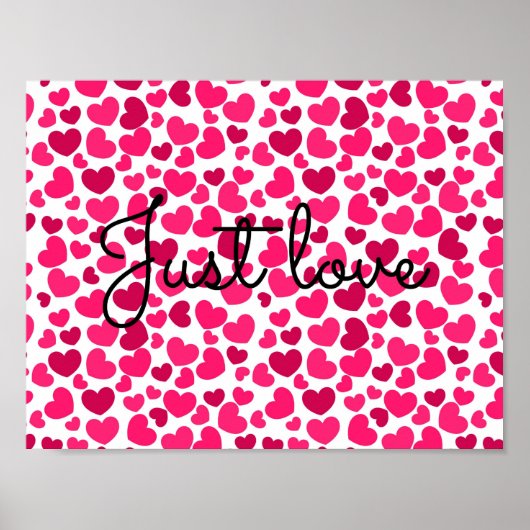 Herzmuster-Plakat Poster (Vorne)