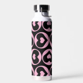 Herzmuster Rosa Liebe Graphic Bold Trinkflasche (Links)