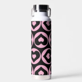 Herzmuster Rosa Liebe Graphic Bold Trinkflasche (Vorne)
